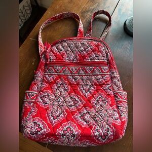 Small Vera Bradley Backpack Red Floral